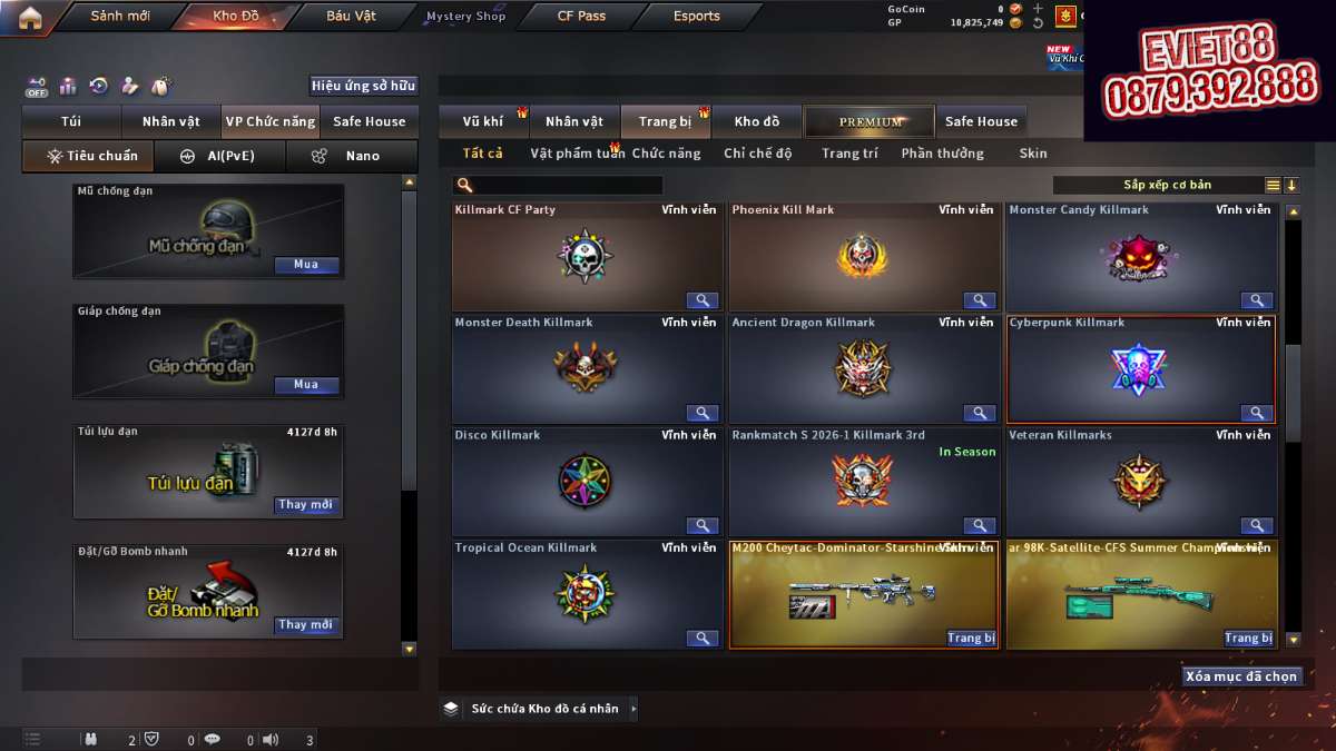 shop acc cf uy tin gia re